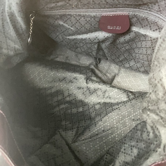 Gucci Bamboo Handle 2way Shoulder bag /Dark Brown/ Nylon hobo - Picture 13 of 14